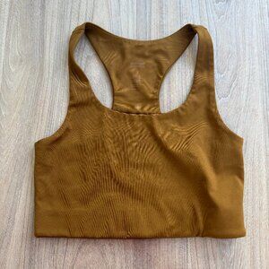 Girlfriend Collective Paloma Racerback Bra Saddle Size S